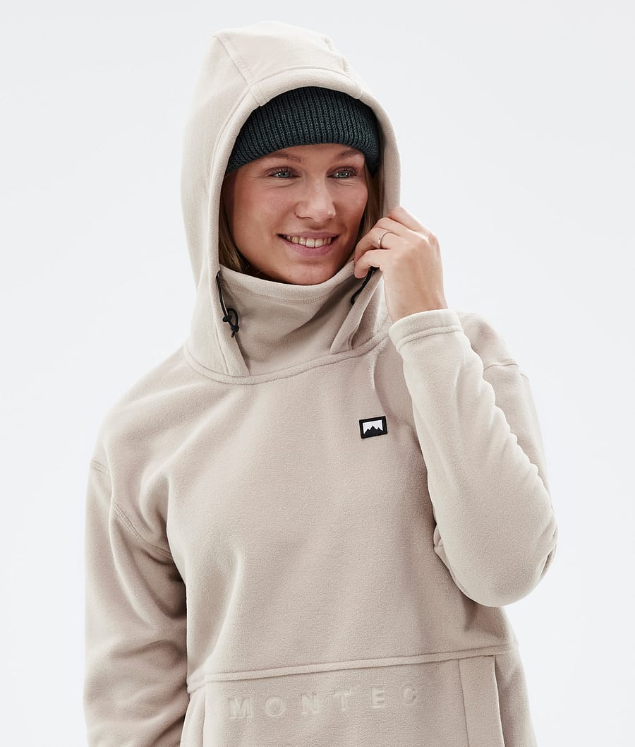 Delta W Fleece Hoodie Women Sand