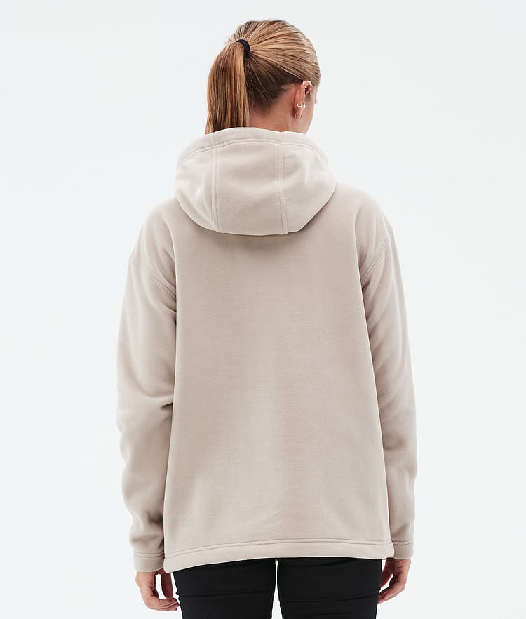 Delta W Fleece Hoodie Women Sand, Image 6 of 7