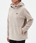 Delta W Fleece Hoodie Women Sand, Image 7 of 7