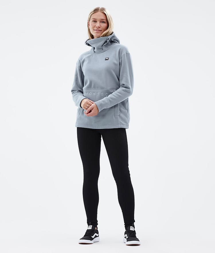 Delta W Fleece-hoodie Dame Soft Blue