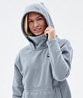 Delta W Fleece Hoodie Women Soft Blue, Image 5 of 7