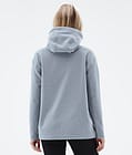 Delta W Fleece Hoodie Women Soft Blue Renewed, Image 6 of 7