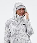 Delta W Fleece Hoodie Women Grey Tiedye, Image 5 of 7