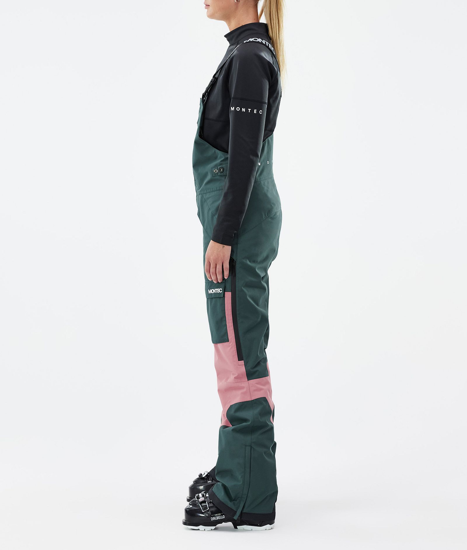 Montec Fawk W Pantalones Esquí Mujer Dark Atlantic/Pink - Verde