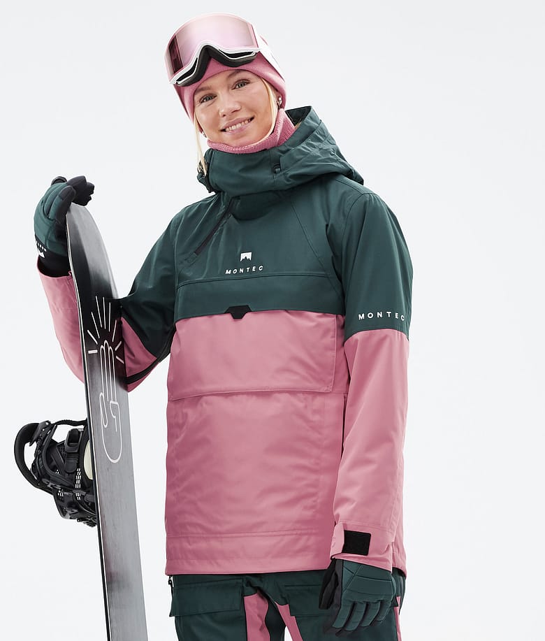 Montec Dune W Women's Snowboard Jacket Dark Atlantic/Pink | Montecwear.com