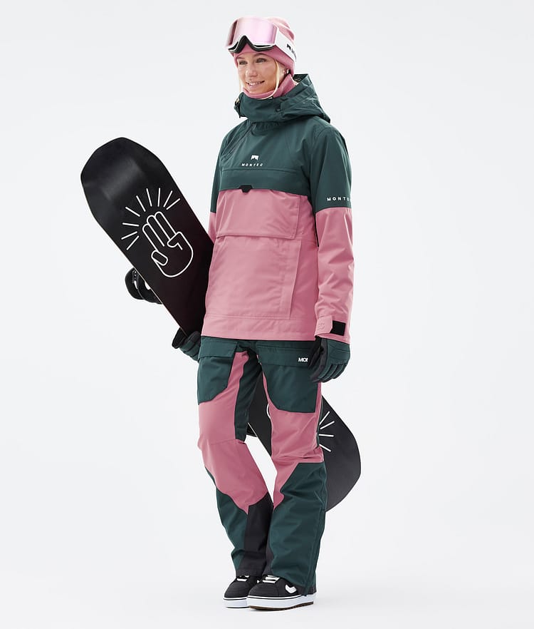 Dune W Giacca Snowboard Donna Dark Atlantic/Pink Renewed, Immagine 3 di 9