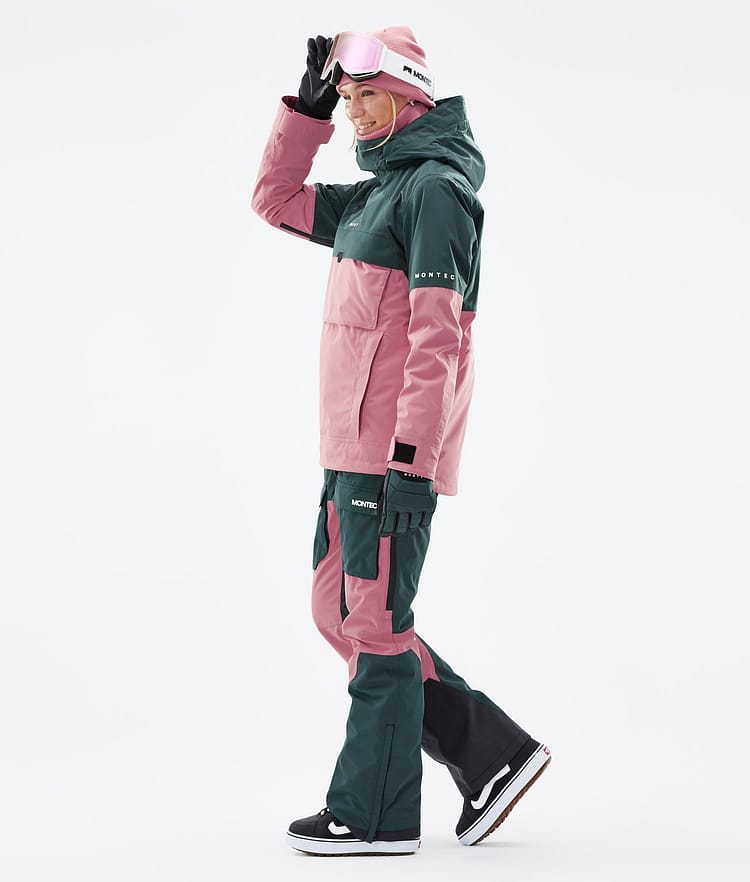 Dune W Giacca Snowboard Donna Dark Atlantic/Pink Renewed, Immagine 4 di 9