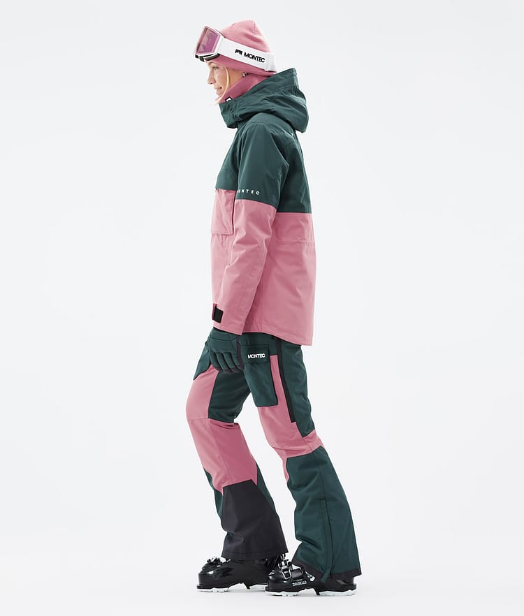 Dune W Veste de Ski Femme Dark Atlantic/Pink