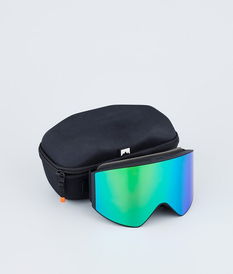 Montec Scope 2022 Ski Goggles Men Black/Tourmaline Green Mirror