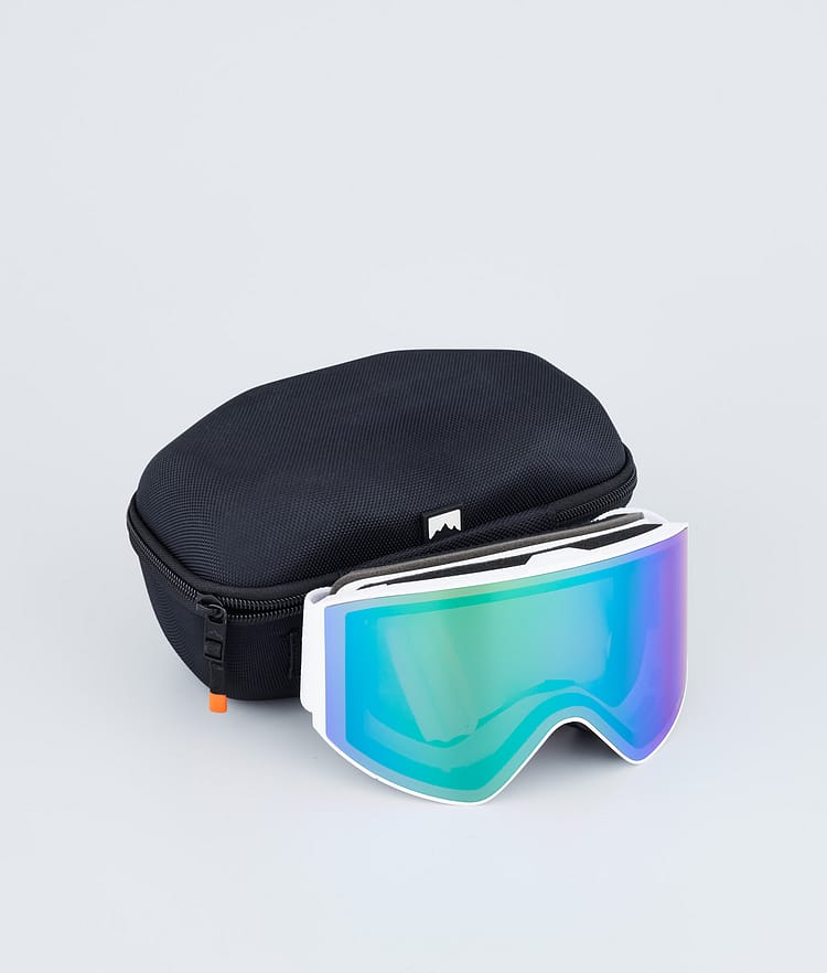 Scope 2022 Skibrille White/Tourmaline Green Mirror