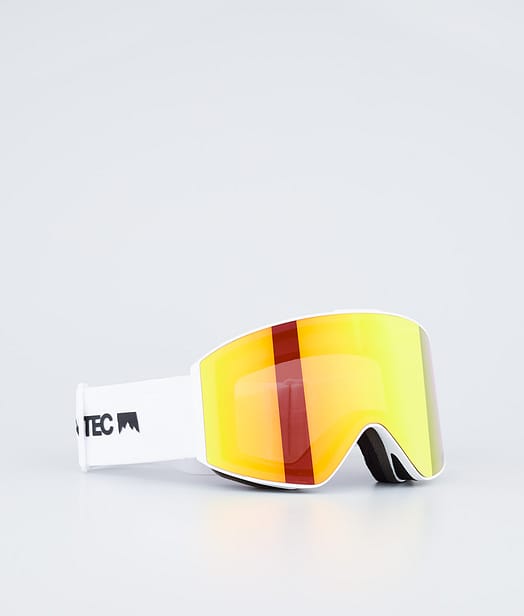 Scope 2022 Gafas de esquí White/Ruby Red Mirror