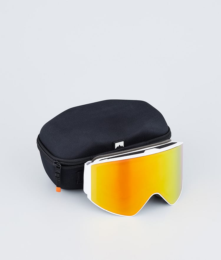 Montec Scope 2022 Ski Goggles Men White/Ruby Red Mirror