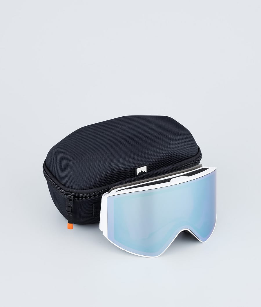 Scope Ski Goggles White/Moon Blue Mirror