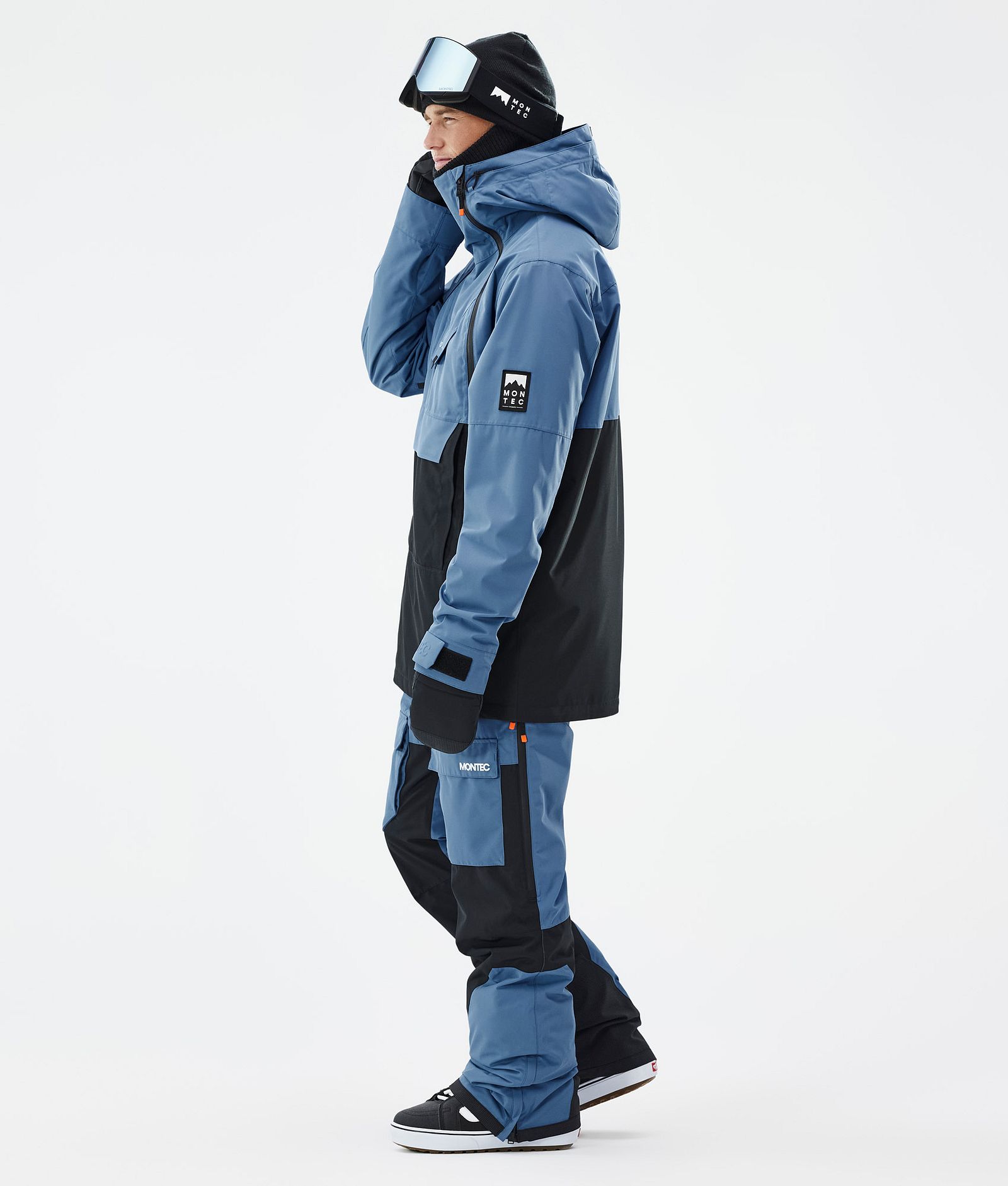 Doom Snowboardjakke Herre Blue Steel/Black Renewed, Billede 3 af 10