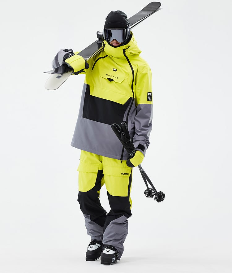 Doom Veste de Ski Homme Bright Yellow/Black/Light Pearl