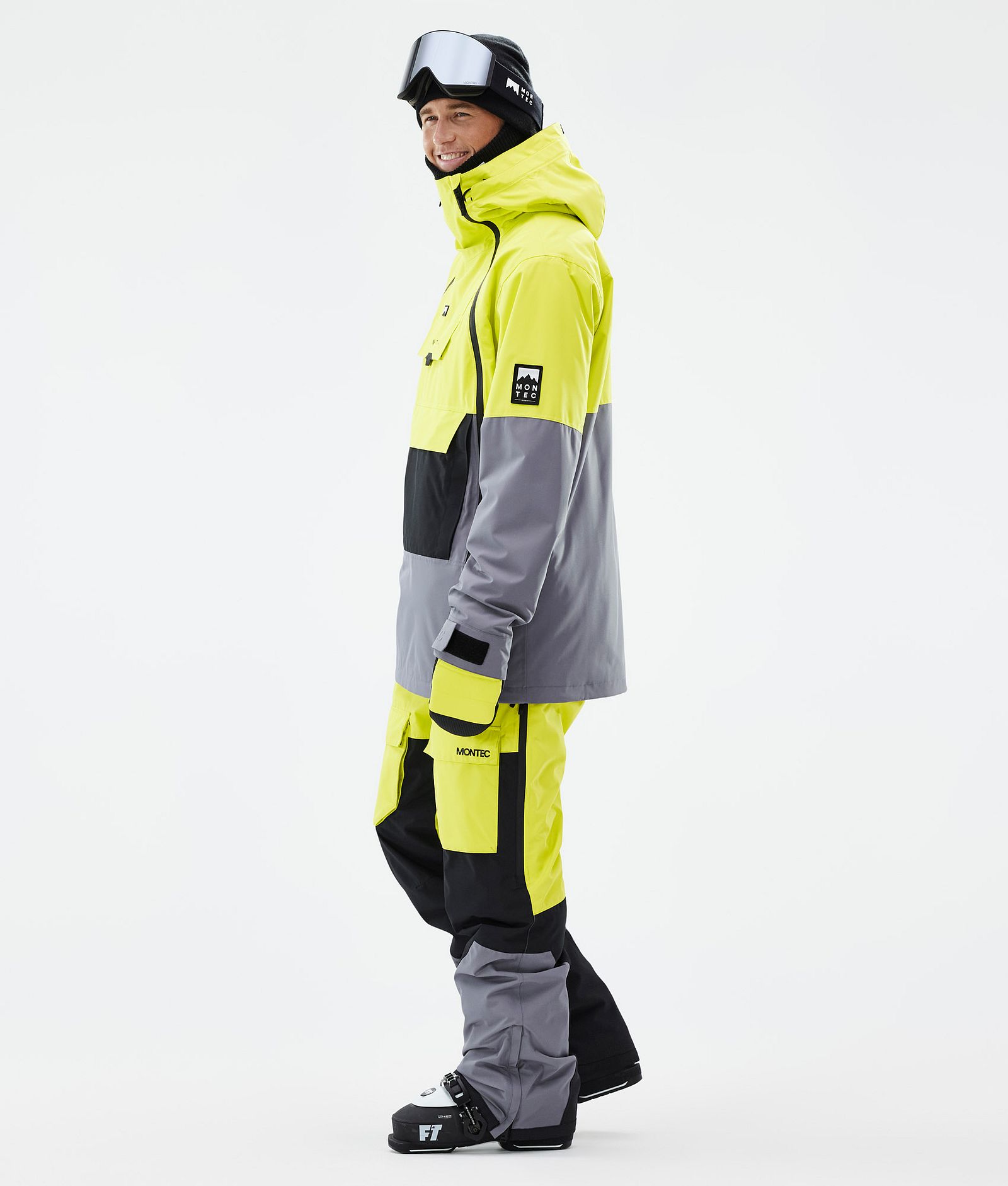 Doom Ski Jacket Men Bright Yellow/Black/Light Pearl, Image 3 of 10