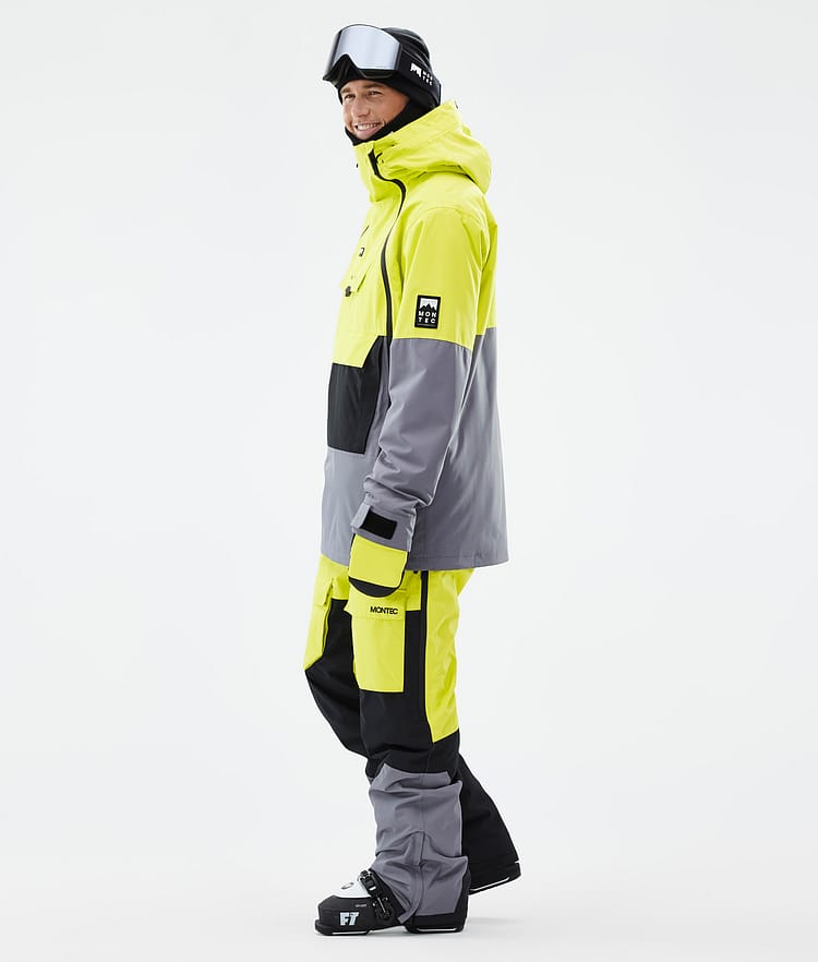 Doom Ski Jacket Men Bright Yellow/Black/Light Pearl