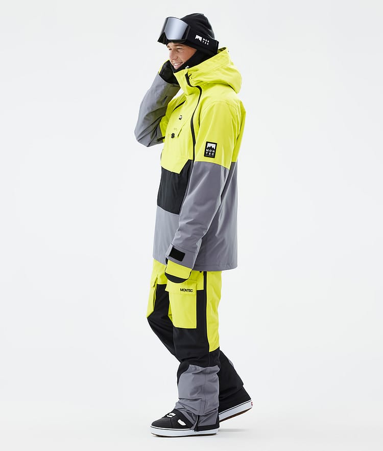 Doom Snowboard Jacket Men Bright Yellow/Black/Light Pearl, Image 4 of 11