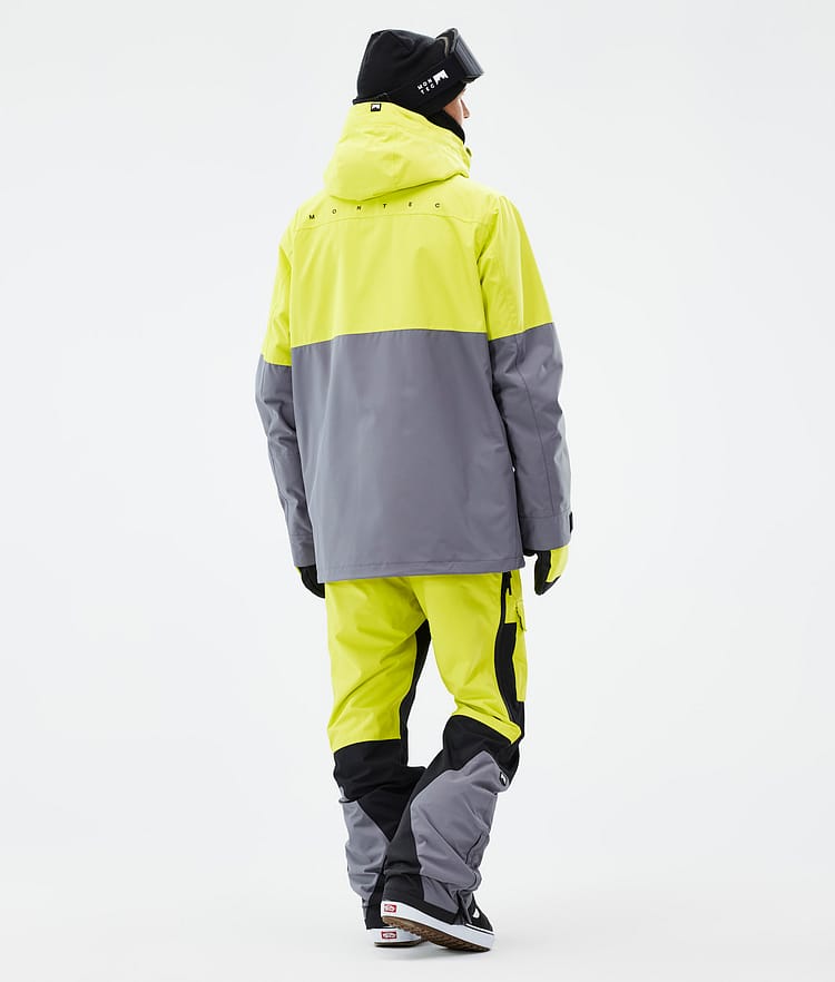 Doom Veste Snowboard Homme Bright Yellow/Black/Light Pearl, Image 5 sur 11