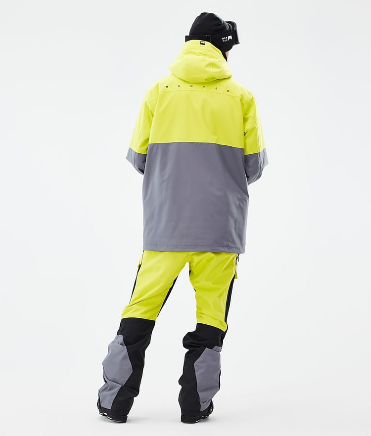 Doom Ski Jacket Men Bright Yellow/Black/Light Pearl