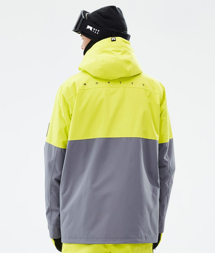 Doom Ski jas Heren Bright Yellow/Black/Light Pearl