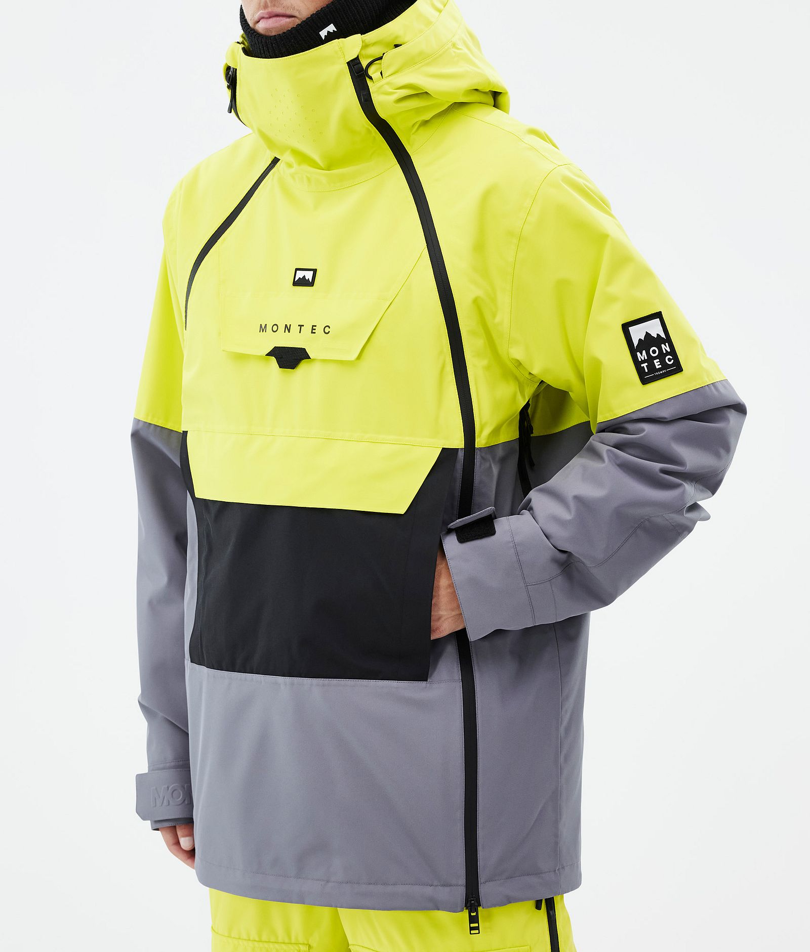 Doom Ski Jacket Men Bright Yellow/Black/Light Pearl, Image 7 of 10