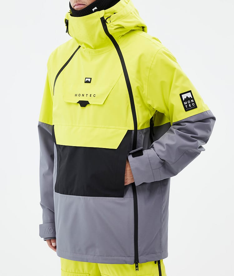 Doom Veste de Ski Homme Bright Yellow/Black/Light Pearl