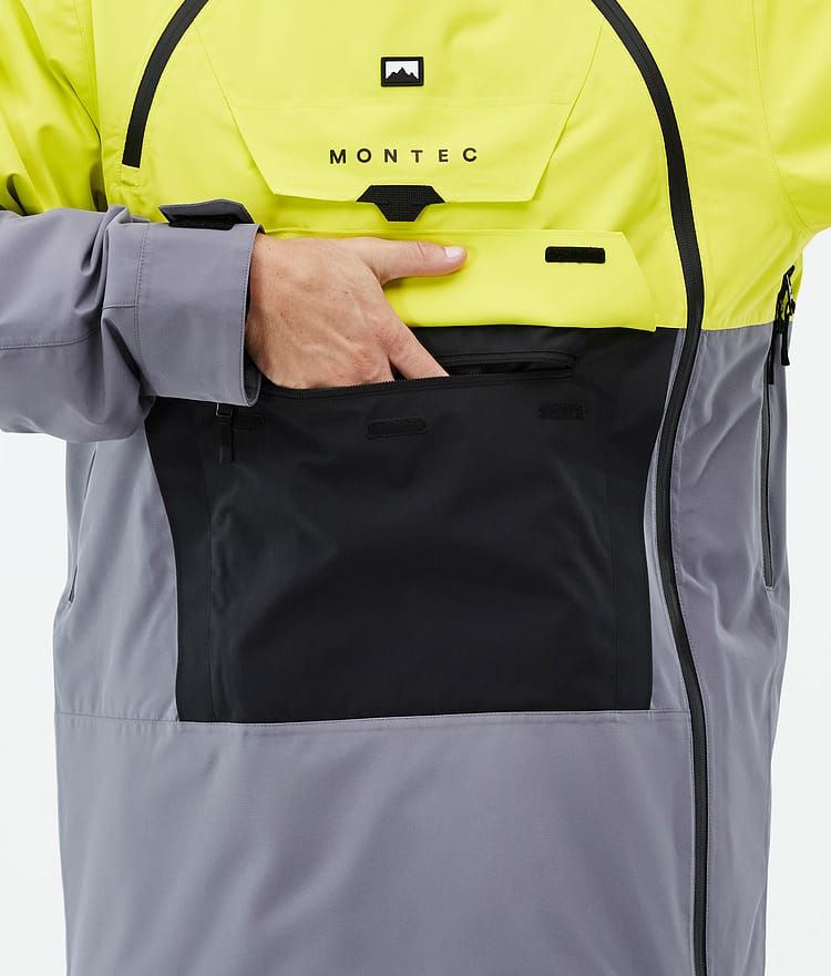 Doom Ski Jacket Men Bright Yellow/Black/Light Pearl