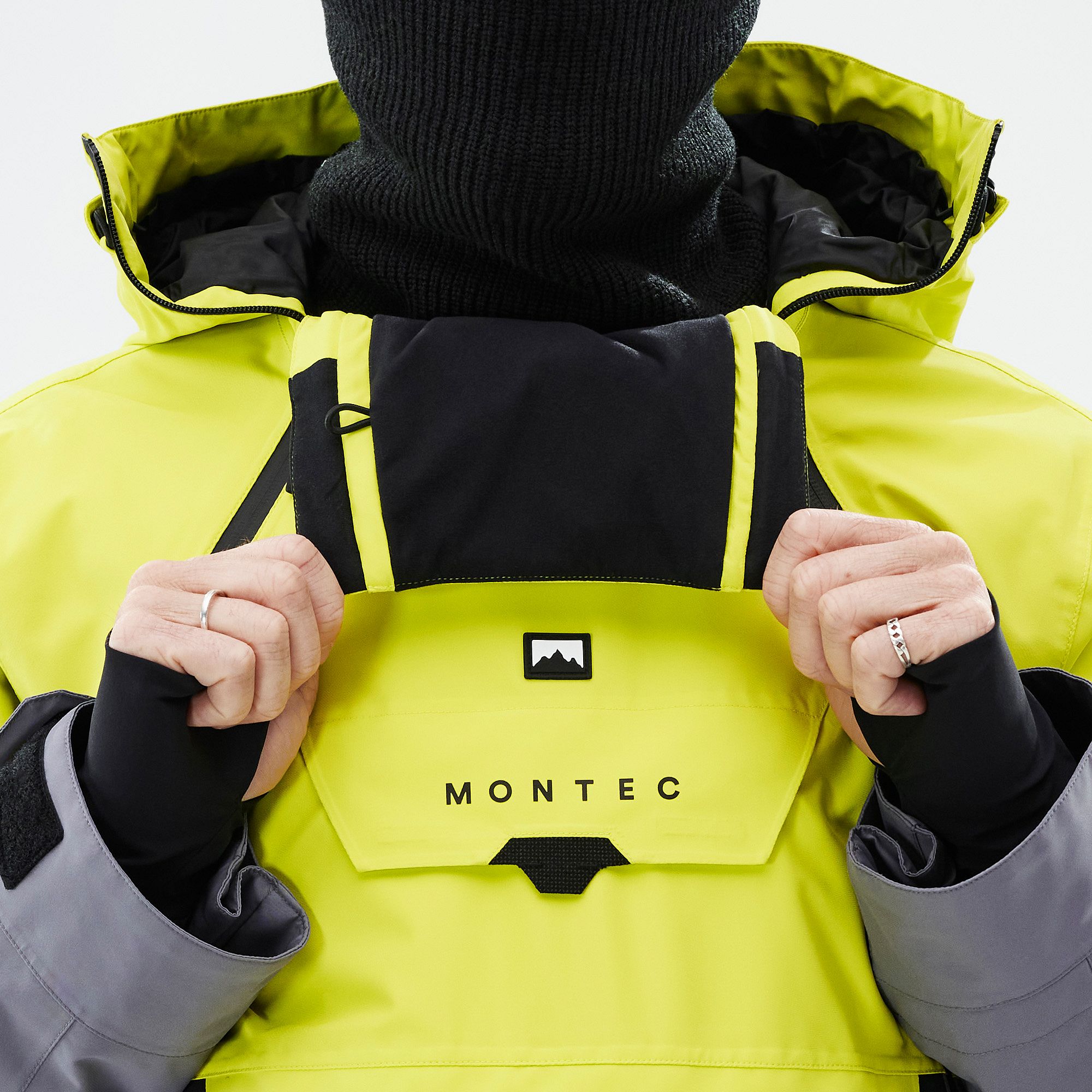 Montec Doom Ski Jacket Men Bright Yellow/Black/Light Pearl