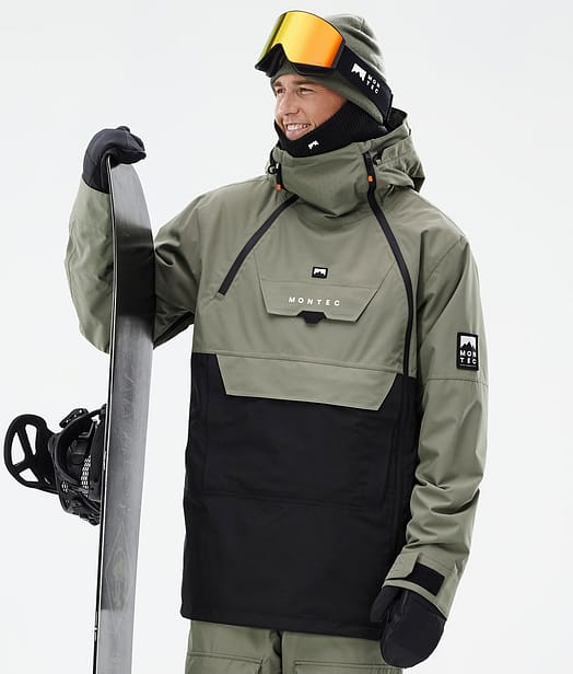 Doom Snowboardjacke Herren Greenish/Black