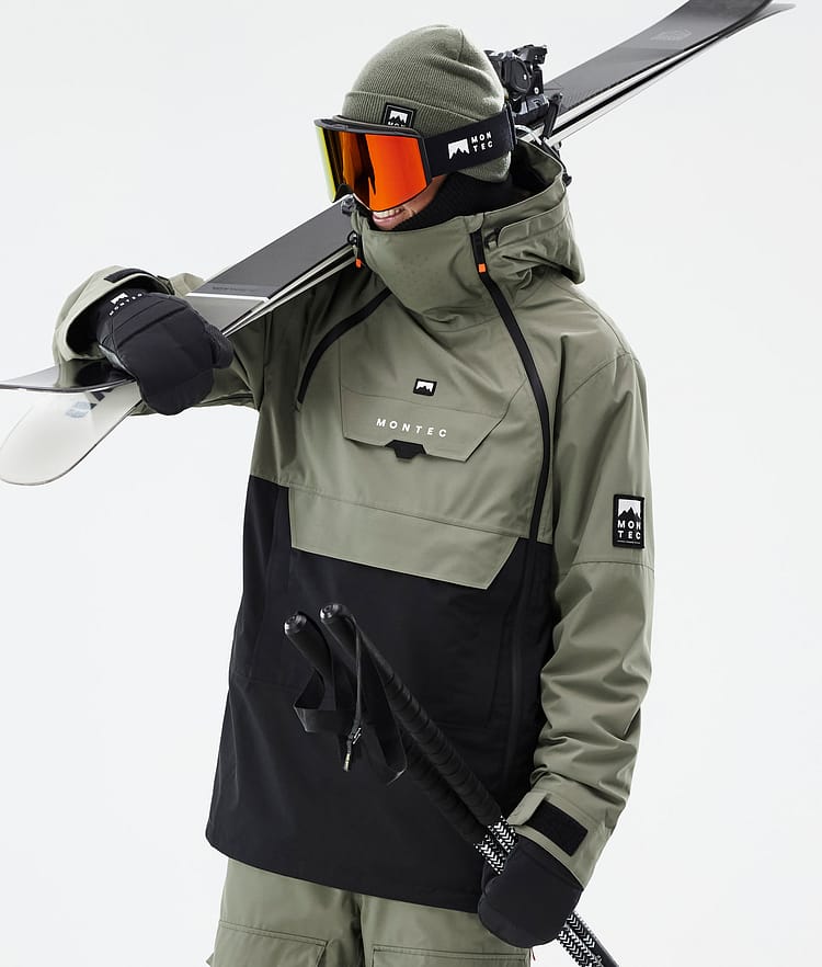 Doom Skijacke Herren Greenish/Black