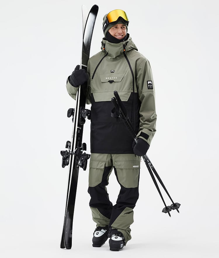 Doom Veste de Ski Homme Greenish/Black