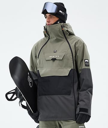 Doom Snowboard Jacket Men Greenish/Black/Phantom