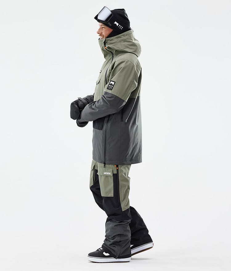 Doom Snowboard Jacket Men Greenish/Black/Phantom