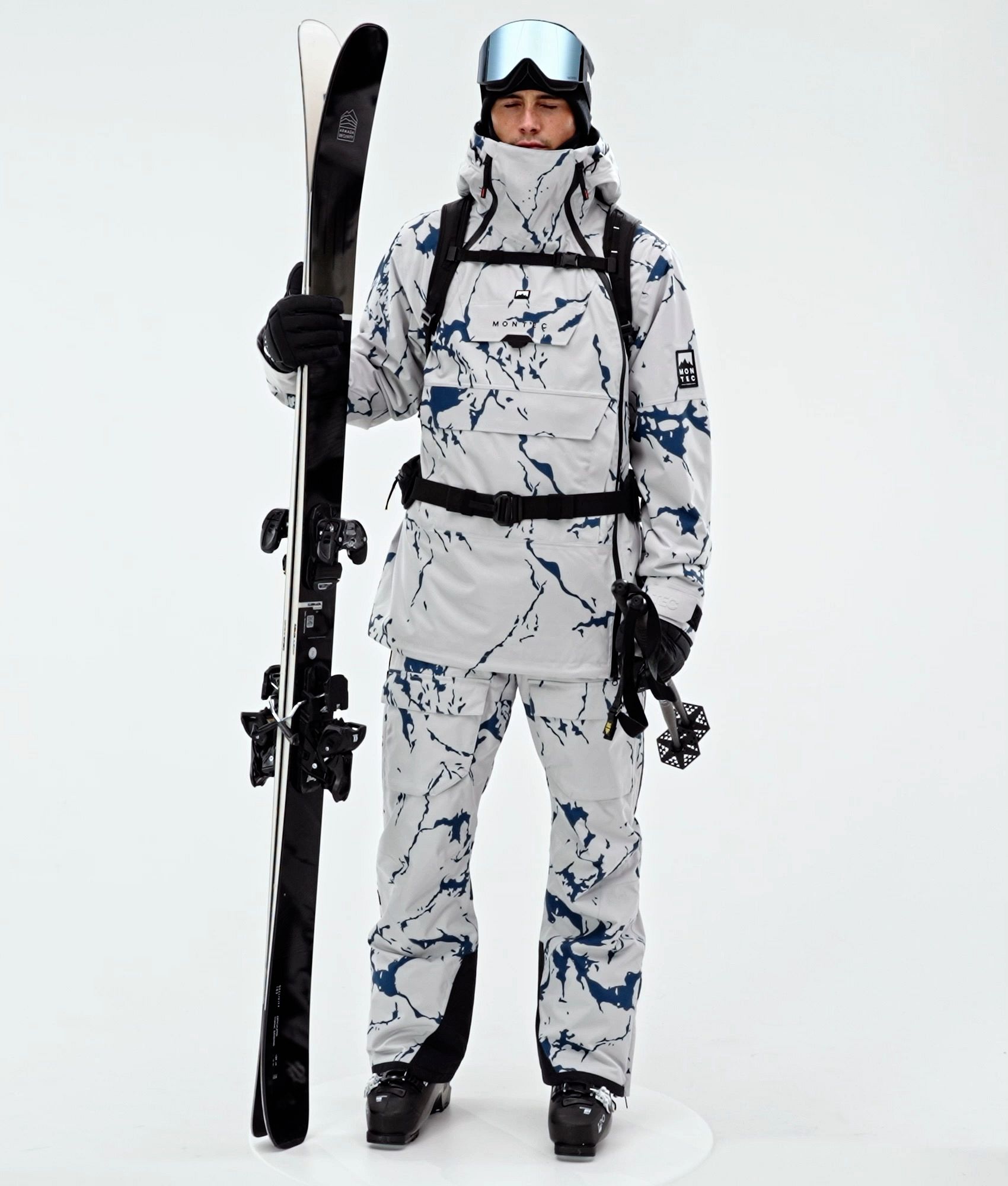 Montec Doom スキージャケット メンズ Ice - グレー | Montecwear.com
