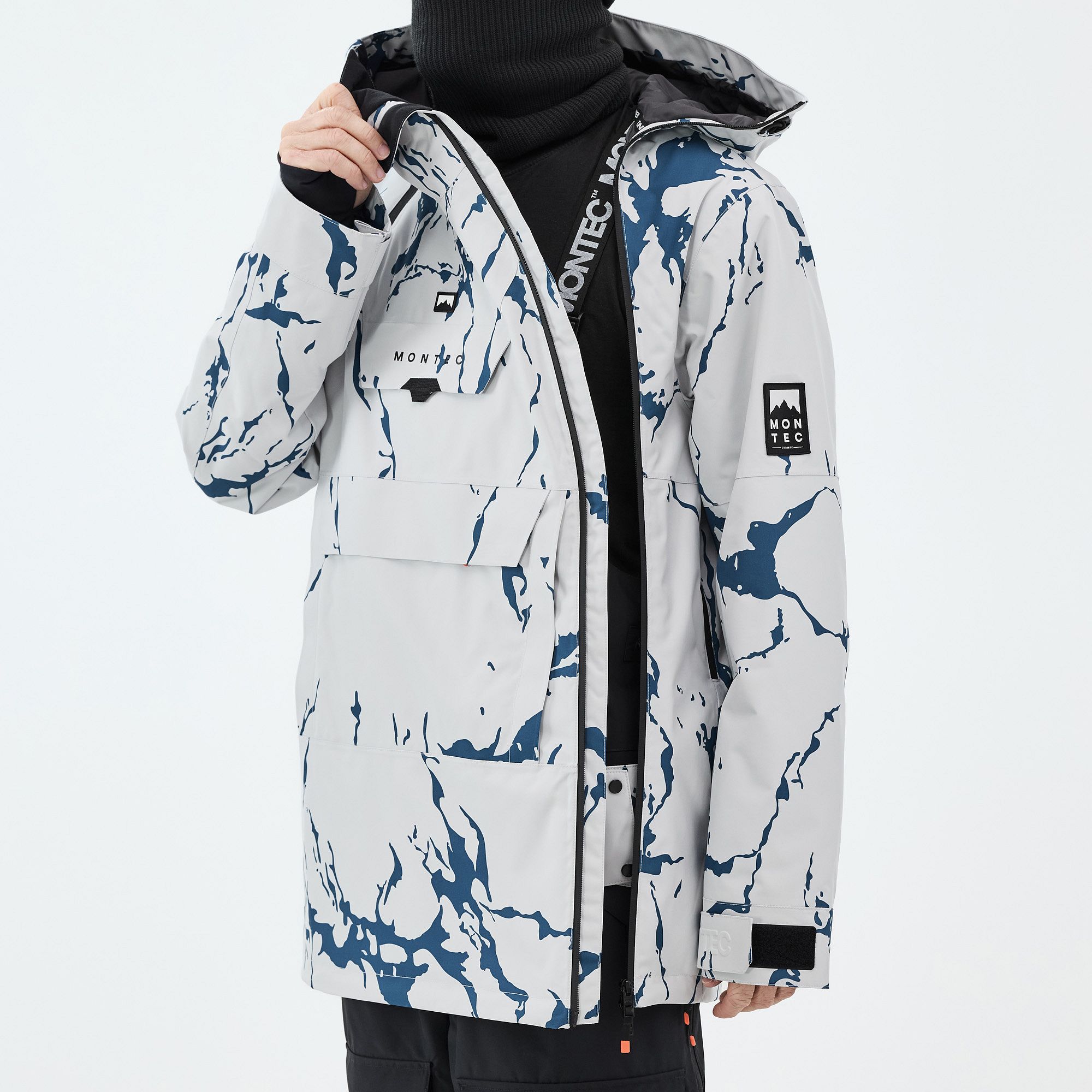 Montec Doom スキージャケット メンズ Ice - グレー | Montecwear.com