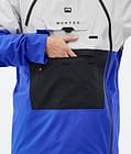 Doom Veste Snowboard Homme Light Grey/Black/Cobalt Blue, Image 9 sur 11