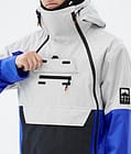 Doom Skijacke Herren Light Grey/Black/Cobalt Blue, Bild 10 von 11