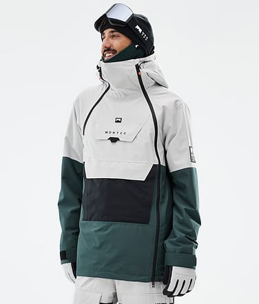 Doom Veste Snowboard Homme Light Grey/Black/Dark Atlantic