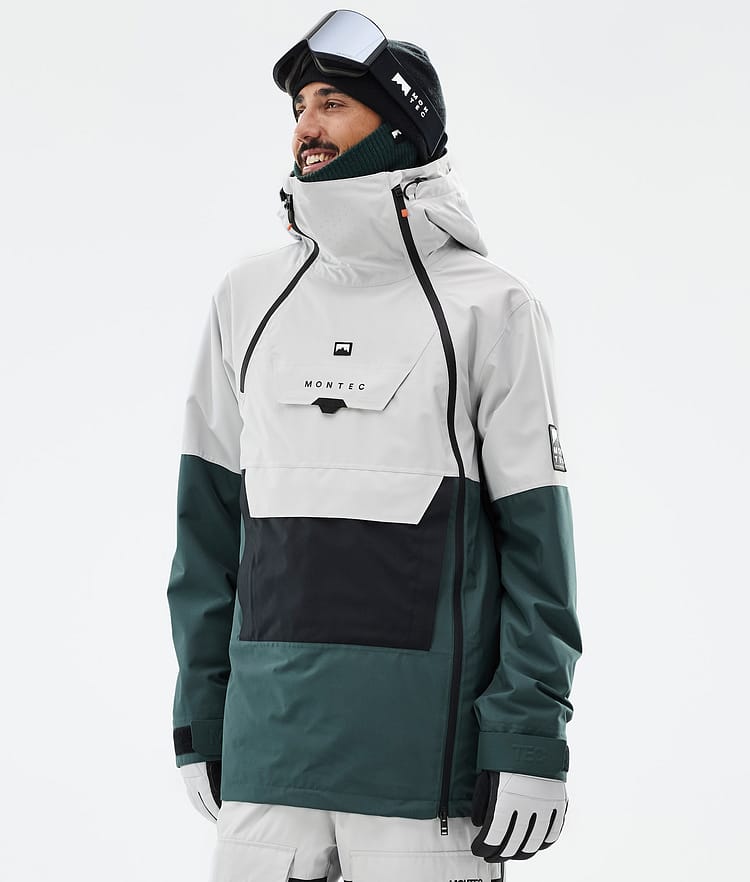 Doom Kurtka Snowboardowa Mężczyźni Light Grey/Black/Dark Atlantic, Zdjęcie 1 z 11