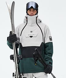Montec Doom Ski Jacket Men Light Grey/Black/Dark Atlantic