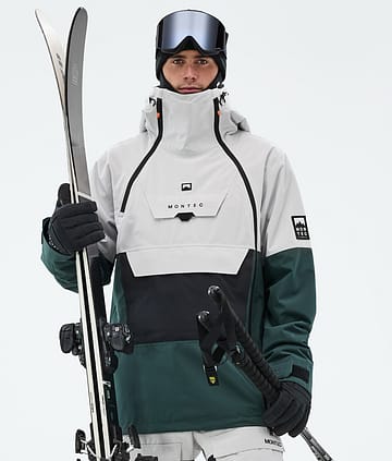 Doom Chaqueta Esquí Hombre Light Grey/Black/Dark Atlantic