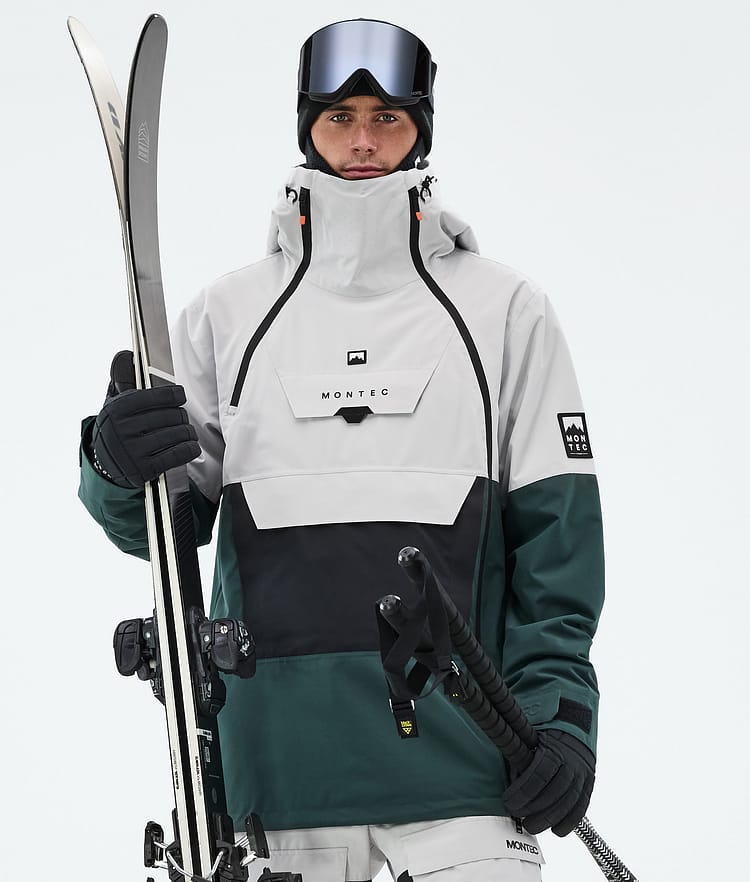 Doom Ski Jacket Men Light Grey/Black/Dark Atlantic, Image 1 of 11