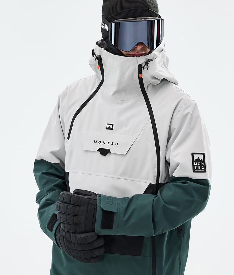 Doom Snowboard Jacket Men Light Grey/Black/Dark Atlantic, Image 2 of 11