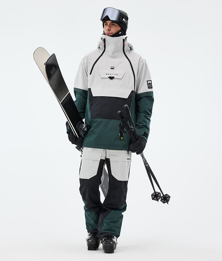 Doom Ski Jacket Men Light Grey/Black/Dark Atlantic, Image 3 of 11