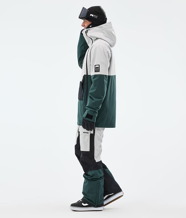 Doom Snowboard Jacket Men Light Grey/Black/Dark Atlantic, Image 4 of 11