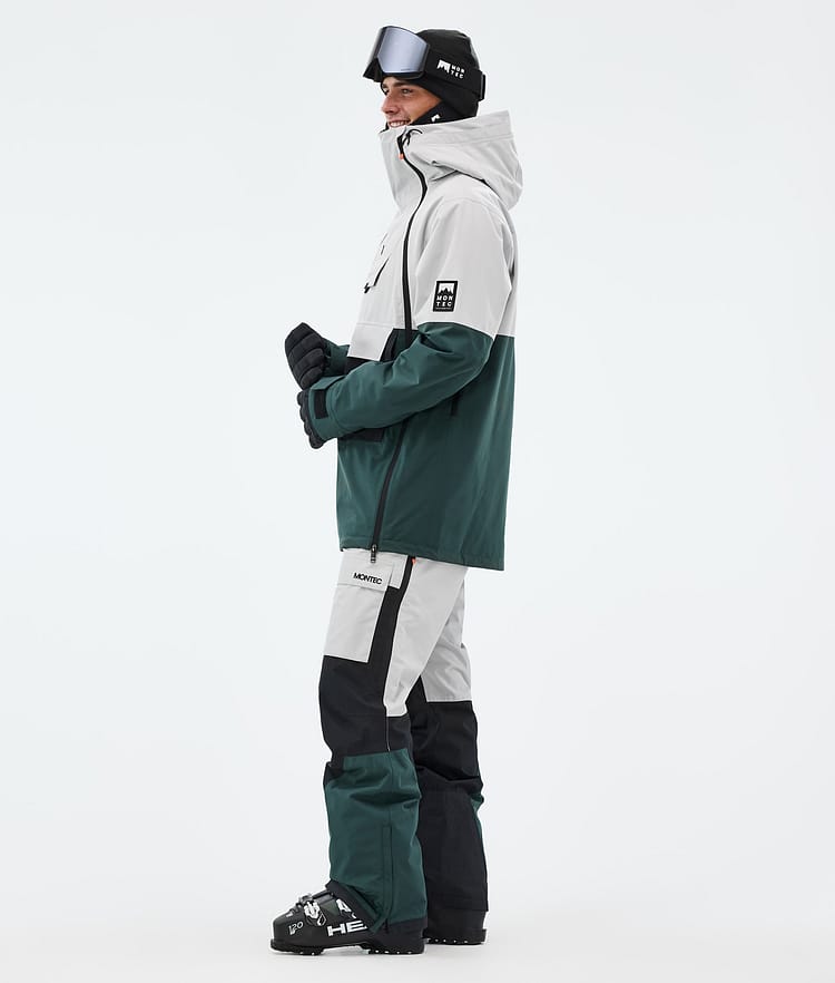 Doom Ski Jacket Men Light Grey/Black/Dark Atlantic, Image 4 of 11