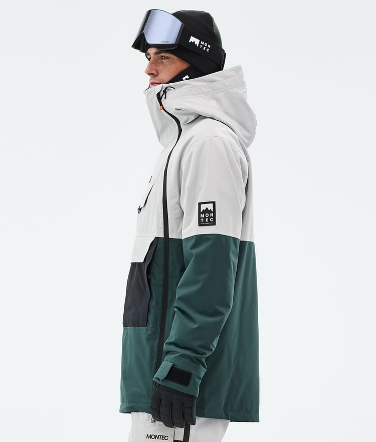 Doom Snowboard Jacket Men Light Grey/Black/Dark Atlantic, Image 6 of 11