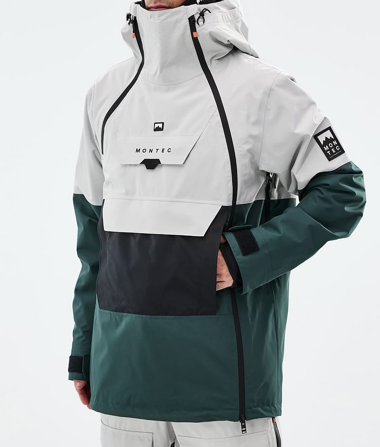 Doom Snowboard Jacket Men Light Grey/Black/Dark Atlantic, Image 8 of 11