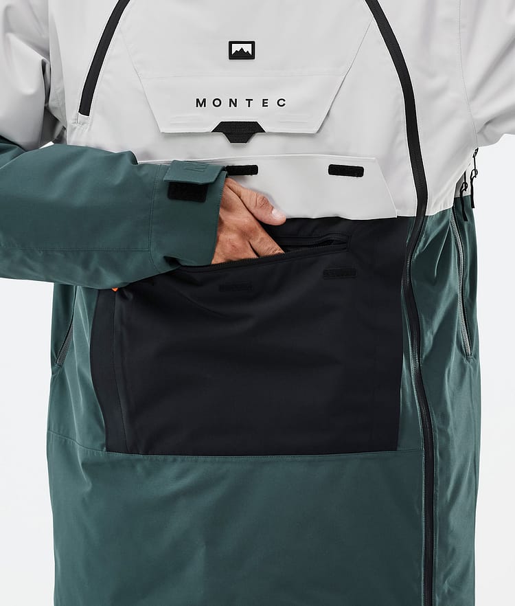 Doom Ski Jacket Men Light Grey/Black/Dark Atlantic, Image 9 of 11